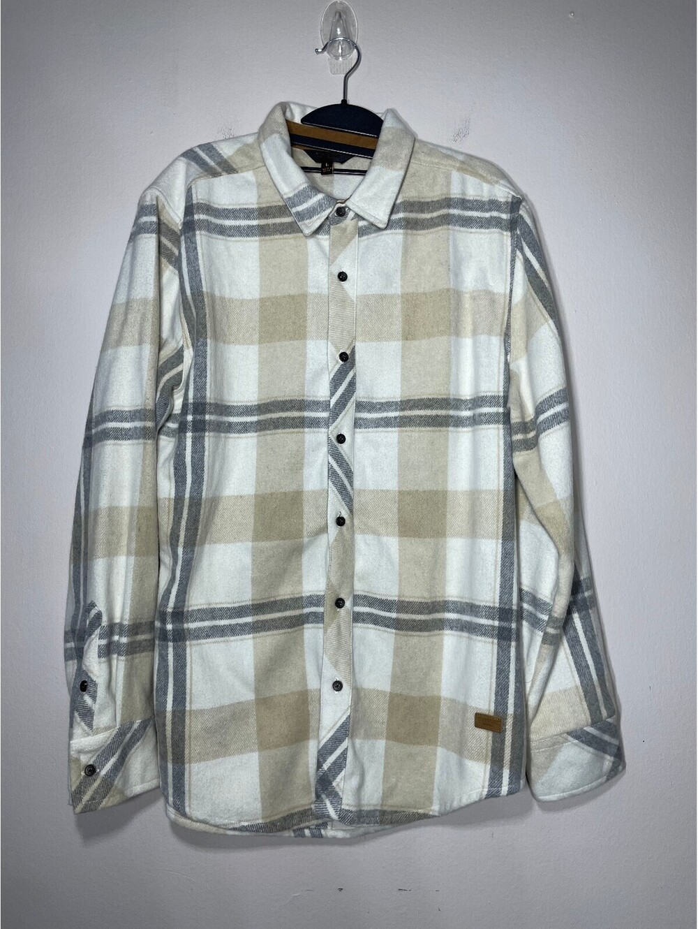 Outpost Makers Plaid Flannel Shacket Grunge Minimalist L